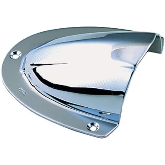 Perko Clam Shell Ventilator, Chrome Plated Brass, 4 x 3-3/4 in Base