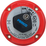 Perko 9601 Series Medium Duty Main Battery Disconnect Switch, 6-32V, 250A, Ignition Protected, Alternator Field Disconnect, Key Lock