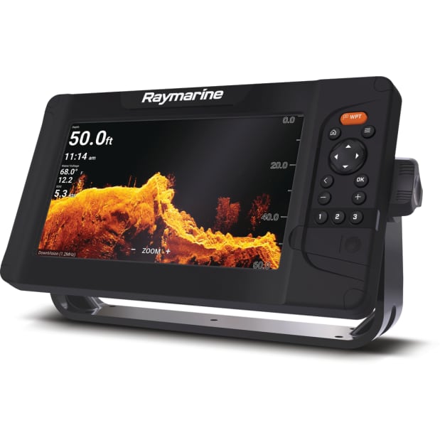 Raymarine Element 9 HV Fishfinder/Chartplotter Combo, 9 in, HV-100 Transducer, HyperVision CHIRP Sonar, Navionics+ US & Canada Charts