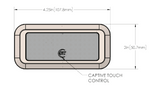 Shadow-Caster RGBW Surface Mount Courtesy Light - Stainless Steel SCM-CLS-RGBW-SS