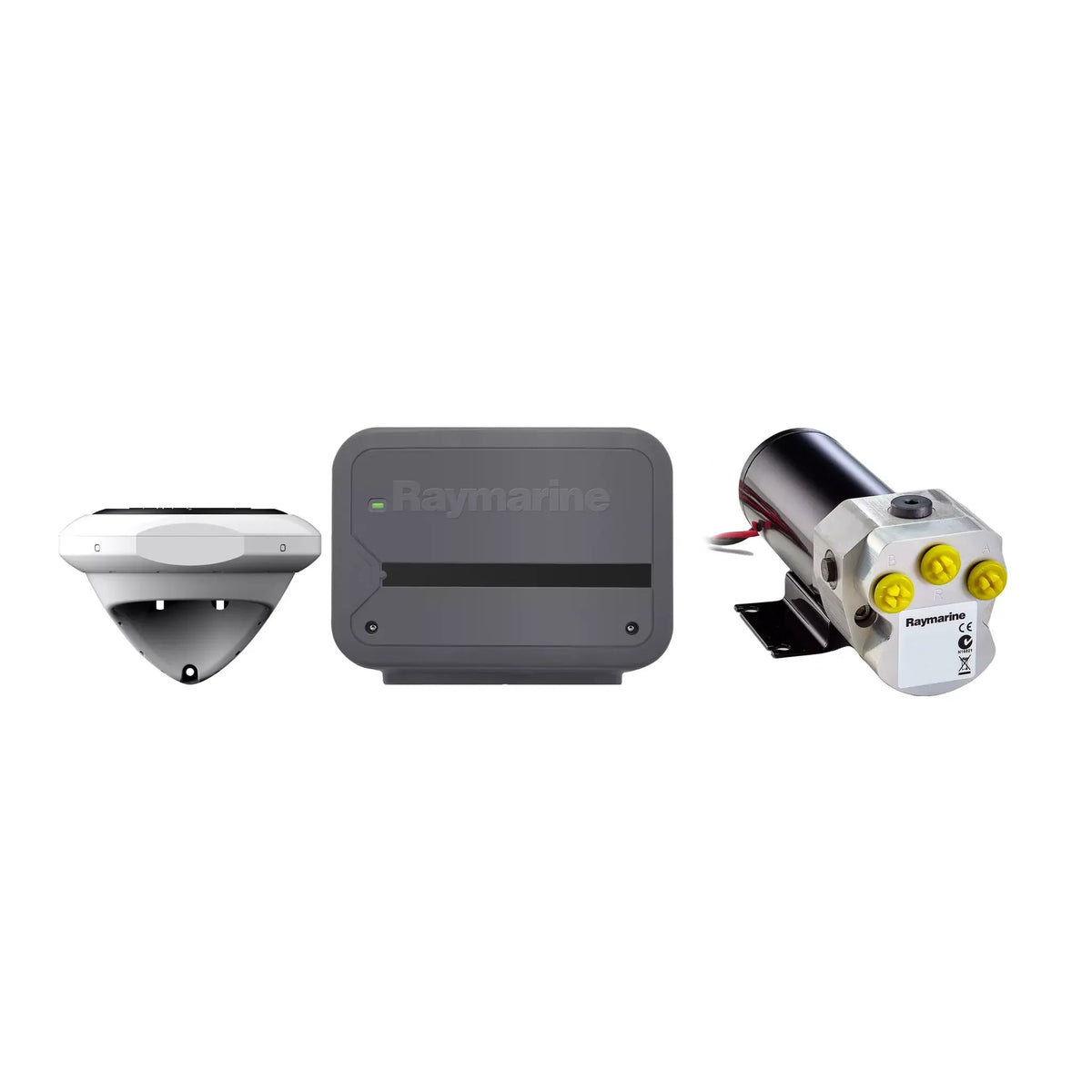 Raymarine EV-100 Power Pilot Autopilot System, 0.5L 12V Pump, 50cc-110cc Cylinders, No Control Head
