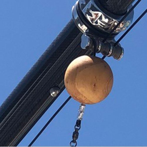 TACO Marine Center Rigging Kit, For Up to 25' Outrigger, 50' UV-Protected Dacron Line