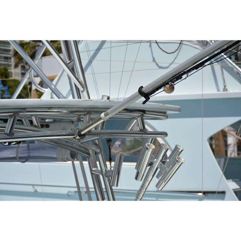 TACO Marine Fixed Clamp-On Center Rigger Mount, 1-1/8 in, 3/4 in & 1 in Pipe, SS316