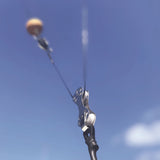 TACO Marine Premium Triple Mono Rigging Kit, For 24' Carbon Fiber Outrigger Poles, 1/8 in 180' 400# Mono, Black Line