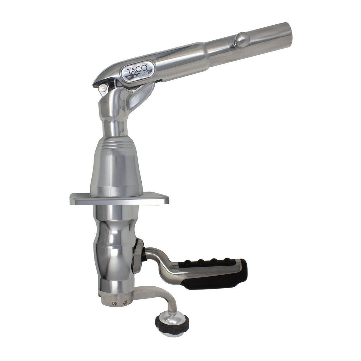 TACO Marine Grand Slam 390 Outrigger Mount, For 1-1/2 in Outriggers, Offset Handle, SS316L