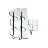 TACO Marine 2-Rod Bungee Rod Holder, White, 9-1/4 in, HDPE