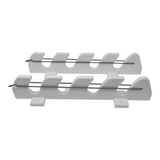 TACO Marine 4-Rod Bungee Rod Holder, Pair, White UV-Stabilized HDPE