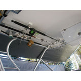 TACO Marine 3-Rod Hanger Rack, Polished SS316L, White Poly Rack
