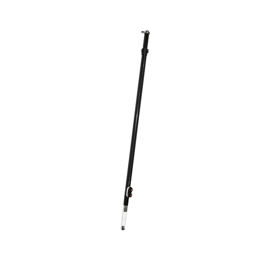 TACO Marine Tele-Sun Shade Poles, Carbon Fiber, 52.89-80.4 in, 1/4 in Pin, 2pk, Mesh Carry Bag