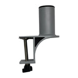 TACO Marine ShadeFin Mini Clamp Mount, Up to 2.25 in, 6061 Aluminum, Type 304 SS Rods, Misty Silver