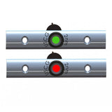 TACO Marine Rub Rail Mounted LED Navigation Light Set, 4 in, Port and Starboard, 12-14VDC, IP68, 2 NM