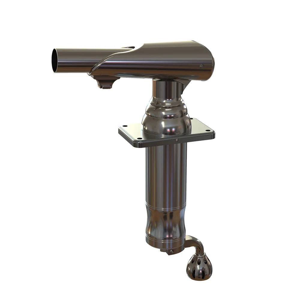 TACO Marine Grand Slam 300XL Outrigger Mount Pair, For 1-1/2 in Outriggers, For Hardtops up to 4.5 in, Single-Handle, Stainless Steel/Anodized Aluminum