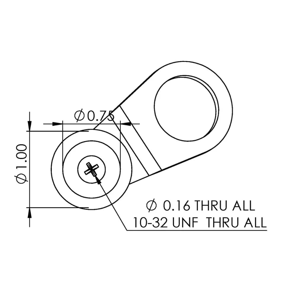 TACO Marine Quick Release Fender Lock, For Pontoon Boats, Fits 1 to 1-1/4 in Square Tube, 1 in Button, 6000-Series Aluminum, Satin Anodized