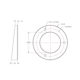 TACO Marine Wedge Plate, For GS-800 & GS-900, Plastic