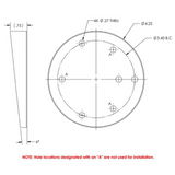 TACO Marine Wedge Plate, For GS-850 & GS-950, Plastic