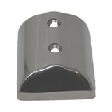 TACO Marine Medium SuproFlex Rub Rail End Cap, For V11-9990, 316L Stainless Steel, Mirror Polish