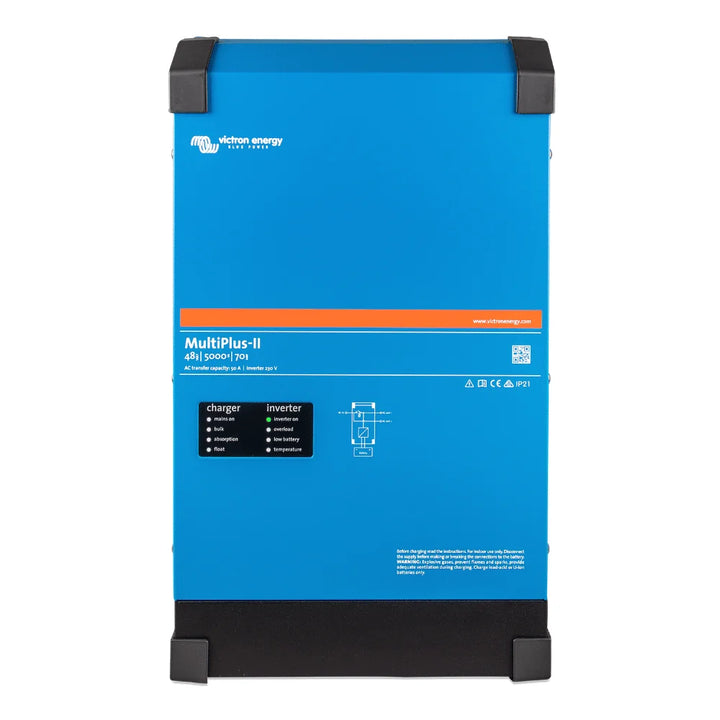 Victron Energy MultiPlus-II Inverter/Charger, 48V, 5000VA, 70A Charger, 95A Transfer, 120V, 50/60Hz