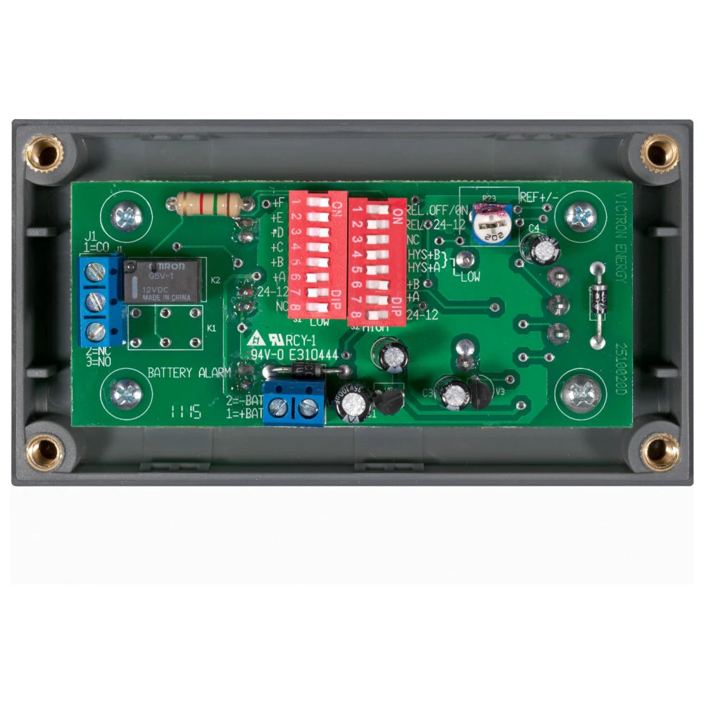 Victron Energy Battery Alarm GX Panel, 12/24V, Audible and Visual Alarms, Potential-Free NO/NC Contact