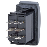 Blue Sea Systems Contura II Rocker Switch, Black Actuator, 20A @ 12V, 15A @ 24V