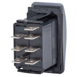 Blue Sea Systems Contura II Rocker Switch, Black Actuator, 20A @ 12V, 15A @ 24V