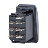 Blue Sea Systems Contura II Rocker Switch, Black Actuator, 20A @ 12V, 15A @ 24V