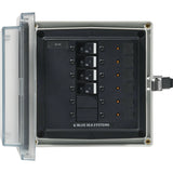 Blue Sea Systems SMS Surface Mount System Panel Enclosure, IP66, Glass-Filled Polycarbonate, Clear Cover, 6 x 6 x 4 in