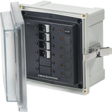 Blue Sea Systems SMS Surface Mount System Panel Enclosure, IP66, Glass-Filled Polycarbonate, Clear Cover, 6 x 6 x 4 in
