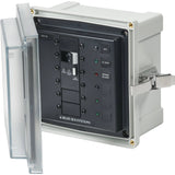 Blue Sea Systems SMS Surface Mount System Panel Enclosure, IP66, Glass-Filled Polycarbonate, Clear Cover, 6 x 6 x 4 in