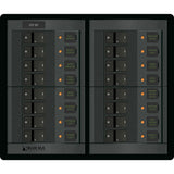 Blue Sea Systems DC Branch Circuit Breaker Panel, Pre-Wired Buses, Backlit Labels