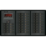 Blue Sea Systems DC Branch Circuit Breaker Panel, Pre-Wired Buses, Backlit Labels