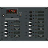 Blue Sea Systems DC Branch Circuit Breaker Panel, Pre-Wired Buses, Backlit Labels