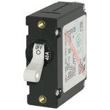 Blue Sea Systems A-Series Single Pole Toggle Circuit Breaker, AC/DC, Trip-Free
