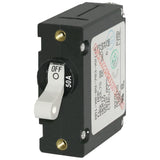 Blue Sea Systems A-Series Single Pole Toggle Circuit Breaker, AC/DC, Trip-Free