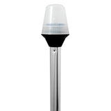 Attwood Marine Frosted Globe All-Round Pole Light, 12V, 2 NM 360° Visibility, 9W, 2-Pin Locking Collar