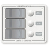 Blue Sea Systems Contura Water Resistant DC Circuit Breaker Panel, 12/24V, IP66