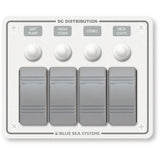Blue Sea Systems Contura Water Resistant DC Circuit Breaker Panel, 12/24V, IP66