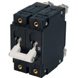 Blue Sea Systems C-Series Double Pole AC Toggle Circuit Breaker, 120/240V, 5000A Interrupt