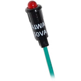 Blue Sea Systems Panel LED Indicator Light, For Circuit Breaker Panels, 11/64 in Mounting Hole, Push-In Mount