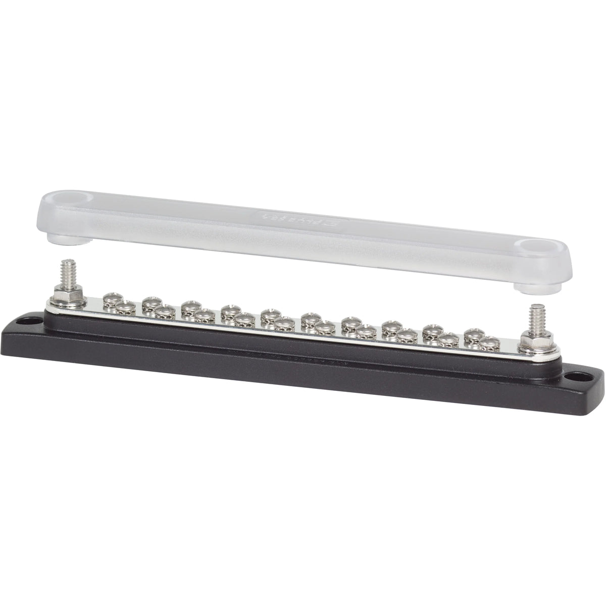 Blue Sea Systems Common 150A BusBar, 48V DC, 300V AC, Tin-Plated Copper Bus