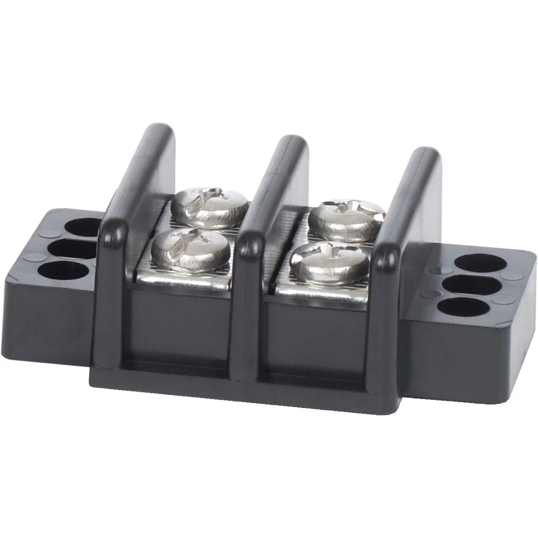Blue Sea Systems 30A Terminal Block, 600V AC/DC, Closed-Back, Independent Circuits