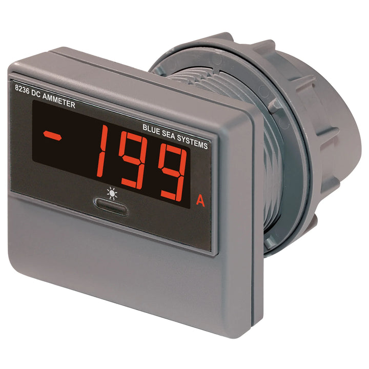 Blue Sea Systems 8200 Series Digital Meter, 14.29 mm Display, Splashproof Front