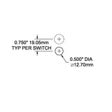 Blue Sea Systems Toggle Panel Switch, 15A at 32V DC, 15A at 125V AC, 10A at 250V AC, A-Series Mount, 5/8 in Adapter