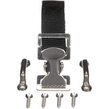 Attwood Marine Fuel Tank Strap Set, 1 in White Nylon Strap, Quick-Release Buckle, Footman Loops