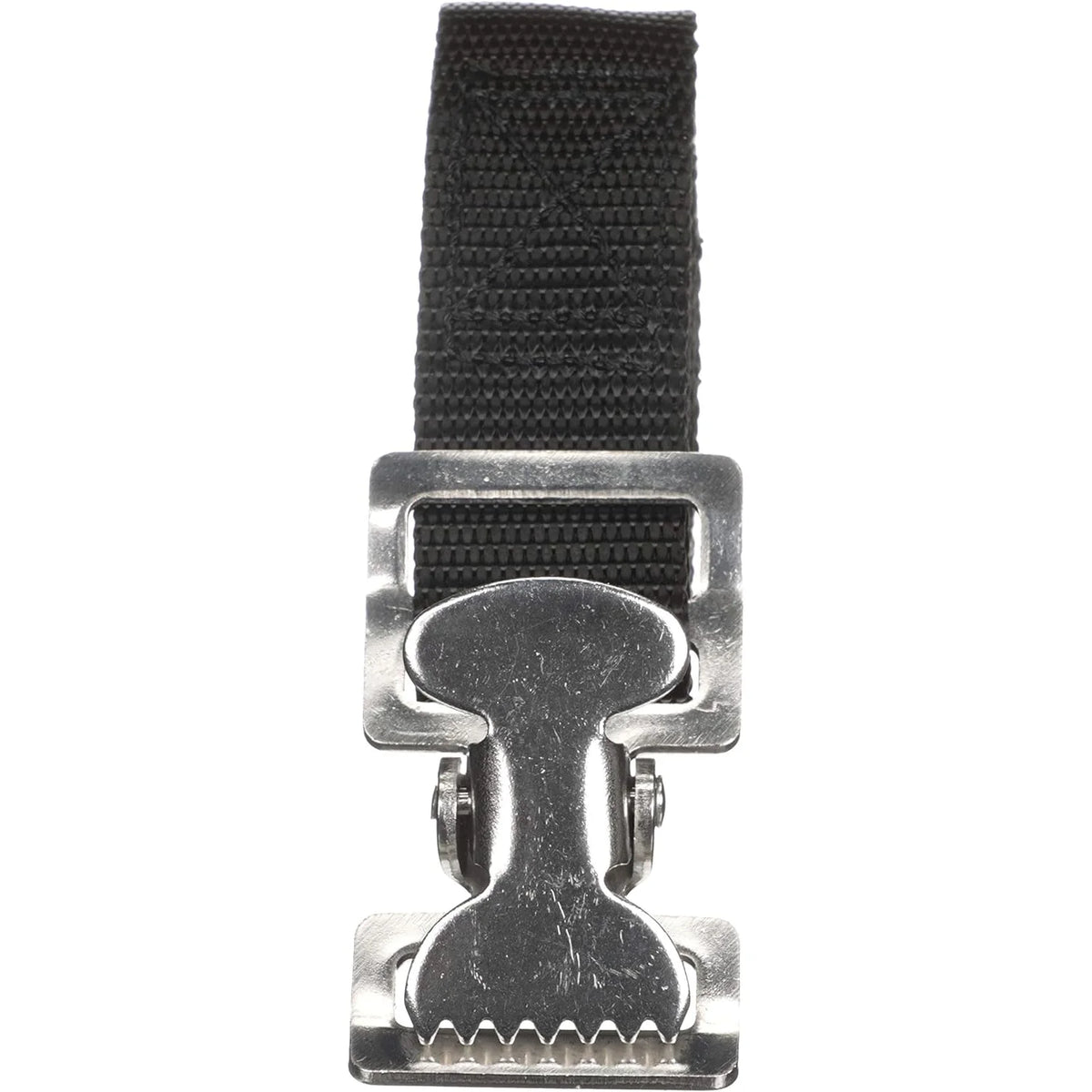 Attwood Marine Fuel Tank Strap Set, 1 in White Nylon Strap, Quick-Release Buckle, Footman Loops