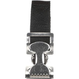 Attwood Marine Fuel Tank Strap Set, 1 in White Nylon Strap, Quick-Release Buckle, Footman Loops
