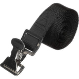 Attwood Marine Fuel Tank Strap Set, 1 in White Nylon Strap, Quick-Release Buckle, Footman Loops
