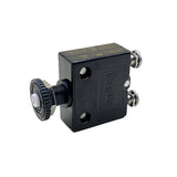 Blue Sea Systems Push Button Reset Only Screw Terminal Circuit Breaker, 32V DC, Panel Mount, #8 Screw Terminal, Thermal Trip, Ignition Protected