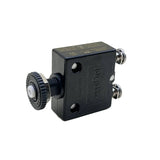 Blue Sea Systems Push Button Reset Only Screw Terminal Circuit Breaker, 32V DC, Panel Mount, #8 Screw Terminal, Thermal Trip, Ignition Protected