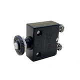 Blue Sea Systems Push Button Reset Only Screw Terminal Circuit Breaker, 32V DC, Panel Mount, #8 Screw Terminal, Thermal Trip, Ignition Protected