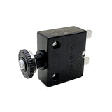 Blue Sea Systems Push Button Reset Only Quick Connect Circuit Breaker, 32V DC, Panel Mount, Thermal Trip, Ignition Protected